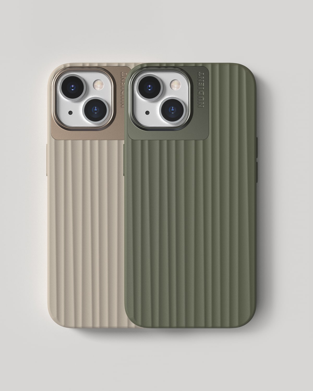 Bold Case - iPhone 15 - Linen Beige & Olive Green